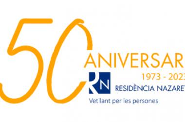 Logotip 50 aniversari Residència Nazaret, Malgrat de Mar