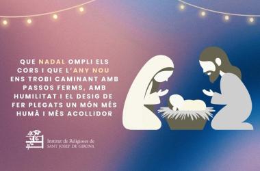 Felicitació Nadal de l'Institut de Religioses de Sant Josep de Girona.