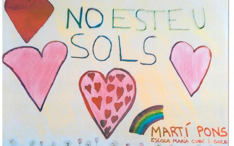 Dibujos y mensajes de niños y niñas de primaria 