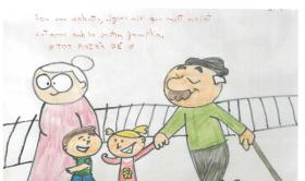 Dibujos y mensajes de niños y niñas de primaria 