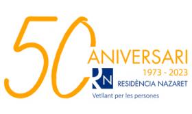 Logotip 50 aniversari Residència Nazaret, Malgrat de Mar